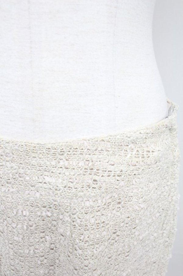 画像5: INGEBORG / フラワーニットモチーフスカート 13 アイボリー T-25-10-29-005-LO-SK-SA-ZT (5)