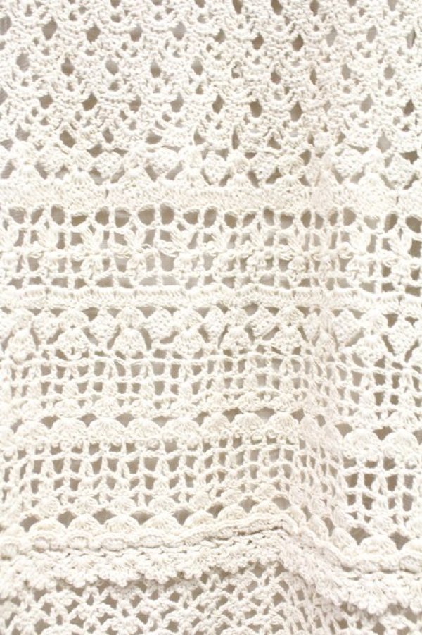 画像4: INGEBORG / レースニットスカート  アイボリー T-25-10-29-006-LO-SK-SA-ZT (4)