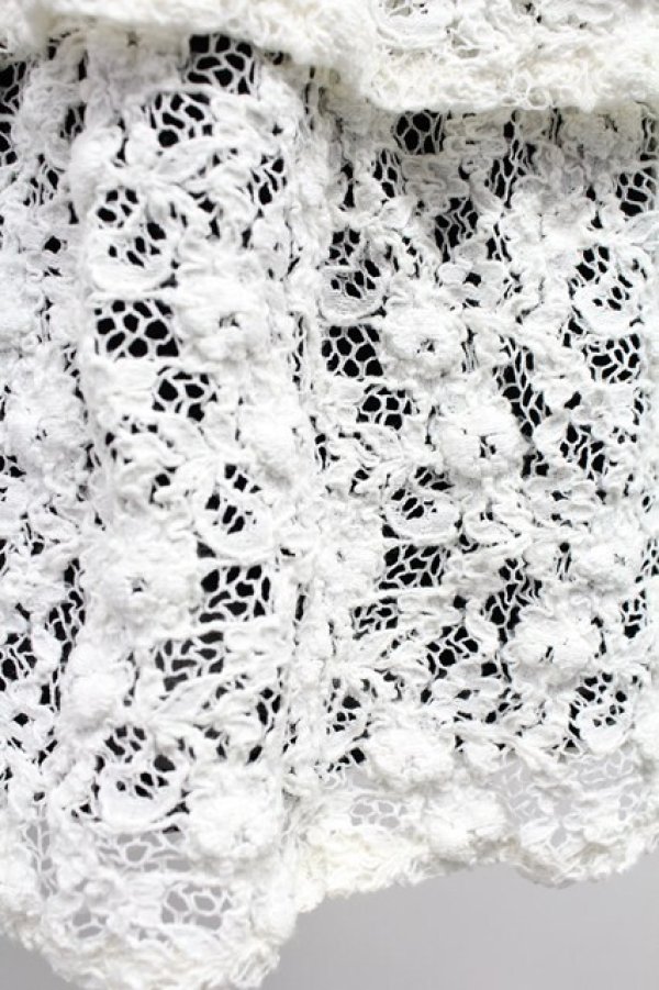 画像4: INGEBORG / レース重ねスカート 13 ブラック×ホワイト T-25-10-29-007-LO-SK-SA-ZT (4)