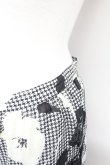 画像6: PINK HOUSE / フラワー千鳥柄スカート  黒X白 T-25-10-29-008-LO-SK-SA-ZT (6)