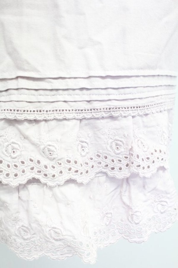 画像5: PINK HOUSE / ローズレース半袖チュニックブラウス  ラベンダー T-25-10-29-001-LO-BL-SA-ZT (5)