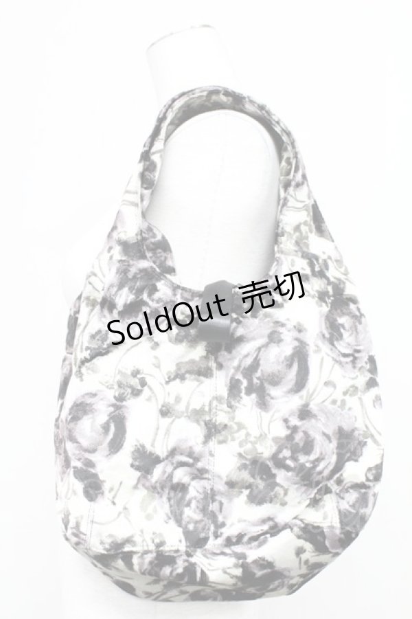 画像1: 【SALE】INGEBORG / 薔薇プリントハンドバッグ  グレー T-25-10-29-012-LO-BG-SA-ZTK026 (1)