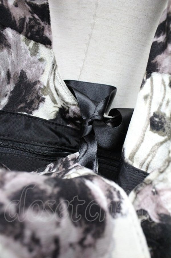 画像4: INGEBORG / 薔薇プリントハンドバッグ  グレー T-25-10-29-012-LO-BG-SA-ZT (4)