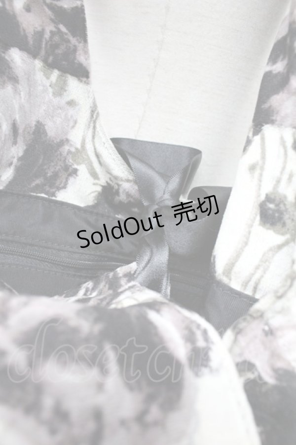 画像4: 【SALE】INGEBORG / 薔薇プリントハンドバッグ  グレー T-25-10-29-012-LO-BG-SA-ZTK026 (4)