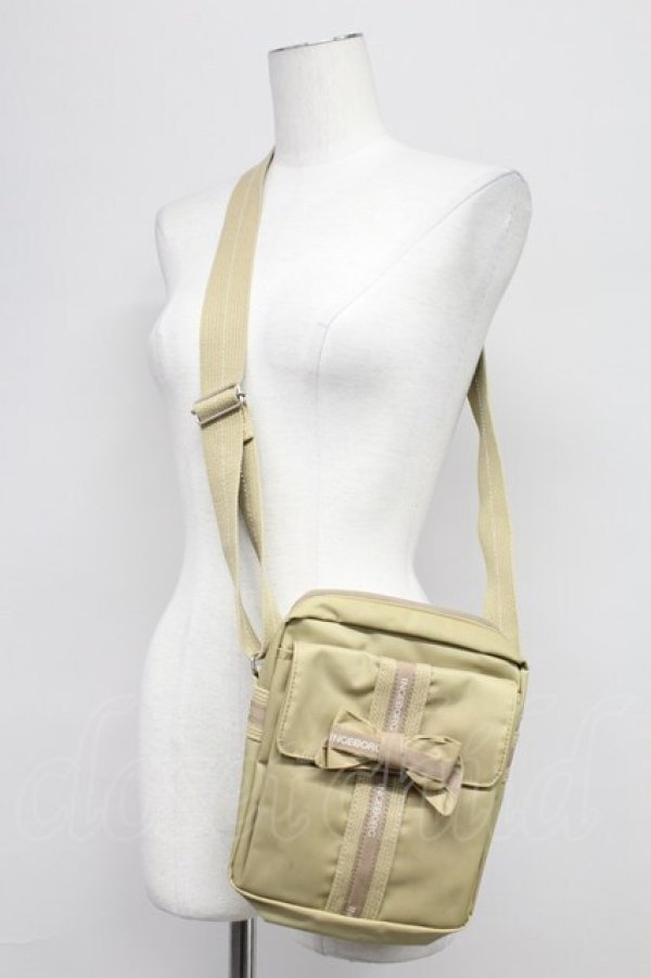 画像1: INGEBORG / ナイロンポシェット  ベージュ T-25-10-29-014-LO-BG-SA-ZT (1)