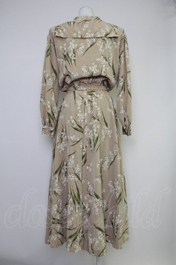 画像2: INGEBORG / 鈴蘭プリントセーラーワンピース  アイボリー T-25-10-30-023-LO-OP-SA-ZT (2)