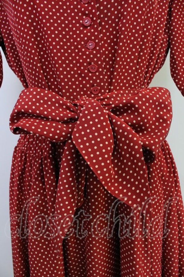 画像3: PINK HOUSE / ドット半袖シャツワンピース  赤Ｘ白 T-25-10-30-026-LO-OP-SA-ZT (3)