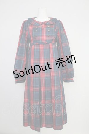 画像: FLC / MINA*タータンチェックワンピース S 赤チェック T-25-10-30-027-LO-OP-SA-ZI