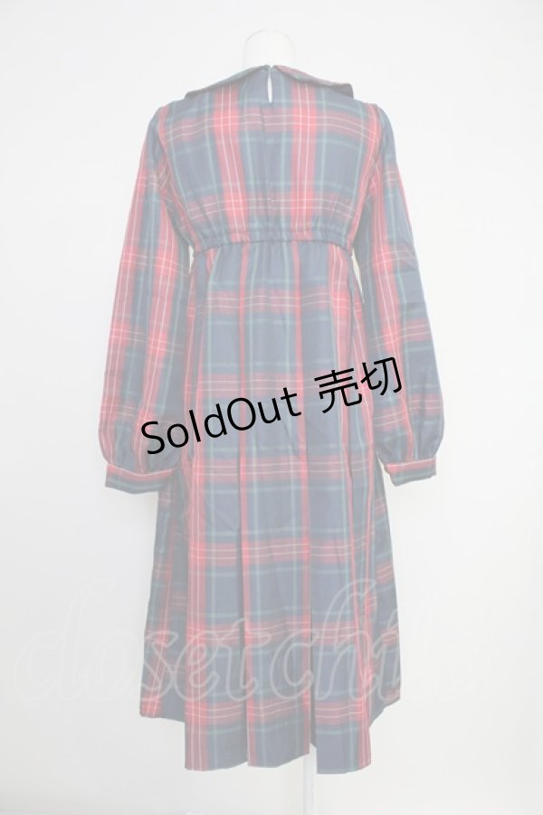 画像2: FLC / MINA*タータンチェックワンピース S 赤チェック T-25-10-30-027-LO-OP-SA-ZI (2)