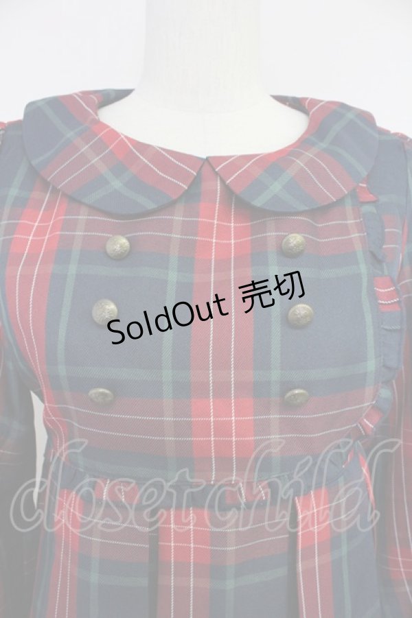 画像3: FLC / MINA*タータンチェックワンピース S 赤チェック T-25-10-30-027-LO-OP-SA-ZI (3)