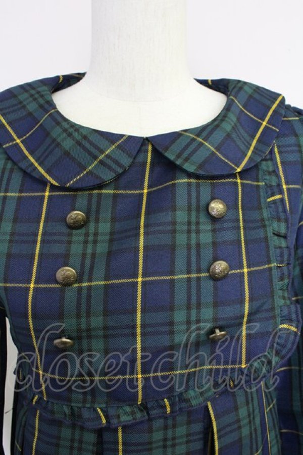 画像3: FLC / MINA*タータンチェックワンピース S グリーンチェック T-25-10-30-028-LO-OP-SA-ZI (3)