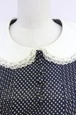画像3: PINK HOUSE / 丸襟ドットワンピース  ネイビーＸアイボリー T-25-10-30-030-LO-OP-SA-ZT (3)
