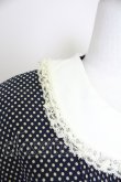 画像5: PINK HOUSE / 丸襟ドットワンピース  ネイビーＸアイボリー T-25-10-30-030-LO-OP-SA-ZT (5)