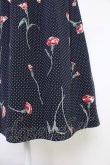 画像6: INGEBORG / カーネーションドットプリント半袖ワンピース  ネイビーＸ赤Ｘ緑 T-25-10-30-033-LO-OP-SA-ZT (6)