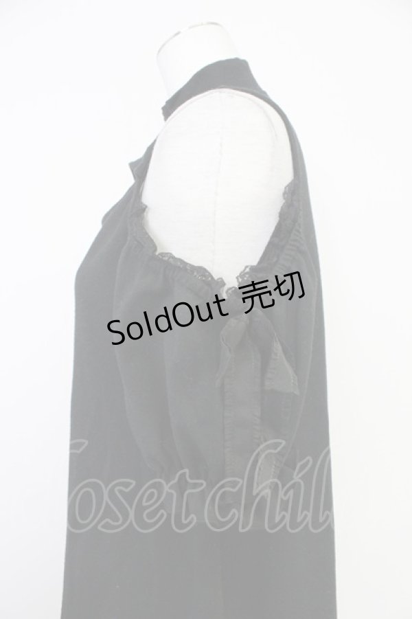 画像3: Ank Rouge / ZIPハイネックオフショルワンピース  黒 T-25-10-30-034-CA-OP-SA-ZI (3)