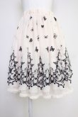 画像1: axes femme / 蝶々刺繍チュールスカート  アイボリーＸ黒 T-25-10-30-035-AX-SK-SA-ZT (1)
