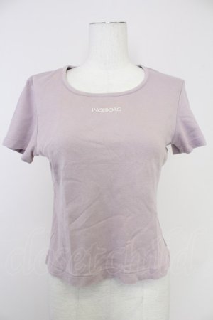 画像: INGEBORG / ロゴプリント半袖カットソー  ピンク T-25-10-30-005-LO-TO-SA-ZT
