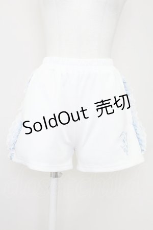 画像: ACDC RAG / 月ジャージショーパン  白Ｘサックス T-25-10-30-036-PU-PA-SA-ZI