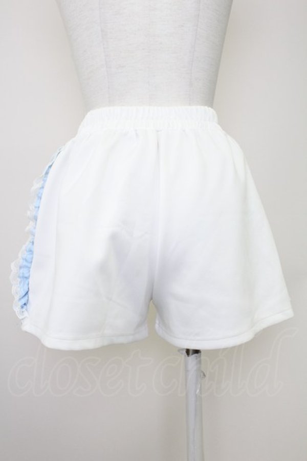 画像2: ACDC RAG / 月ジャージショーパン  白Ｘサックス T-25-10-30-036-PU-PA-SA-ZT (2)