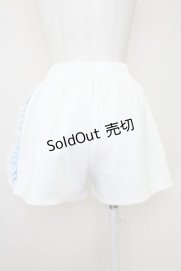 画像2: ACDC RAG / 月ジャージショーパン  白Ｘサックス T-25-10-30-036-PU-PA-SA-ZI (2)