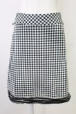 画像1: MILK / ギンガムチェックスカート  黒Ｘ白 T-25-10-30-038-ML-SK-SA-ZI (1)