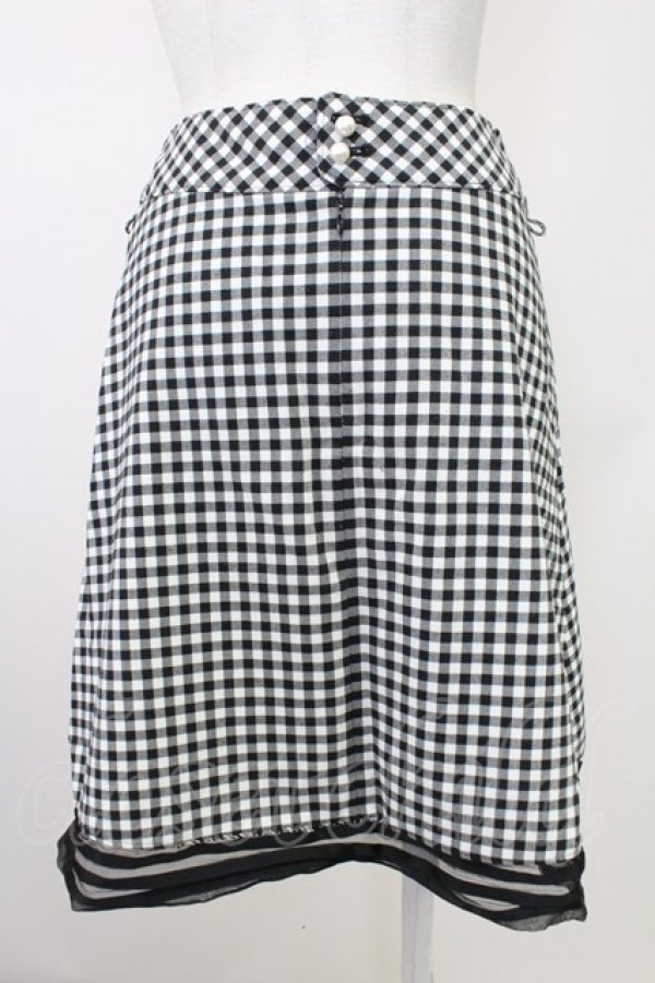 画像2: MILK / ギンガムチェックスカート  黒Ｘ白 T-25-10-30-038-ML-SK-SA-ZI (2)