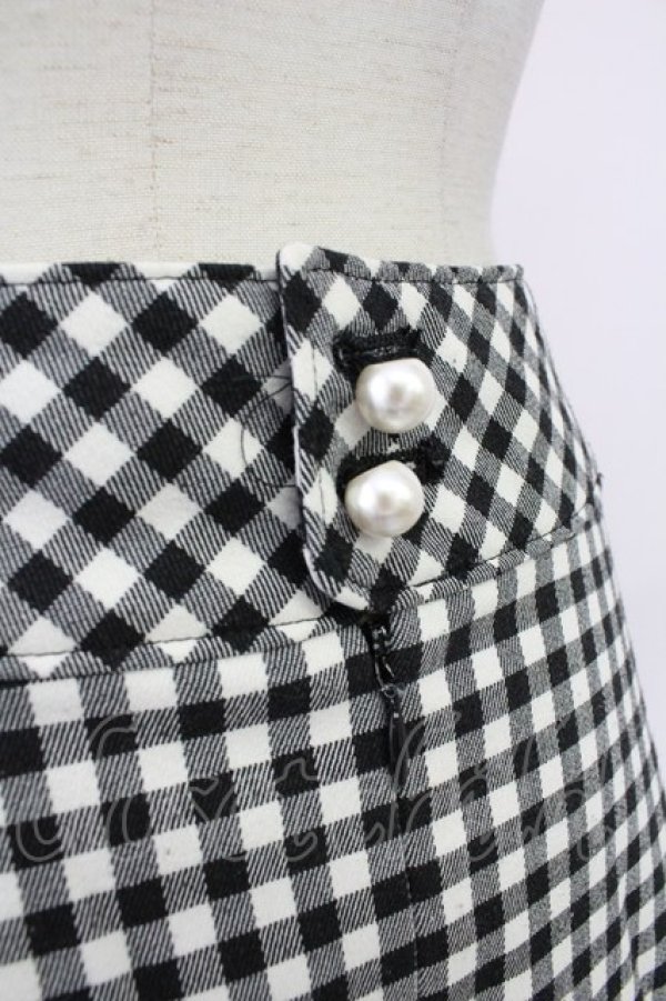 画像3: MILK / ギンガムチェックスカート  黒Ｘ白 T-25-10-30-038-ML-SK-SA-ZI (3)