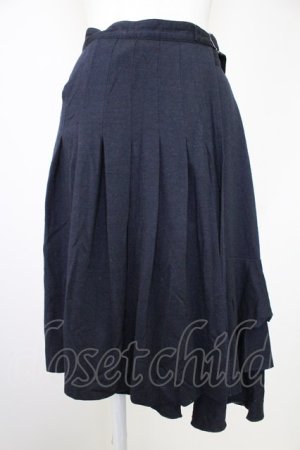 画像: Jane Marple Dans Le Salon / サイドベルト巻きスカート  黒 T-25-10-30-041-JM-SK-SA-ZT