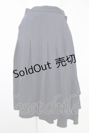 画像: Jane Marple Dans Le Salon / サイドベルト巻きスカート  黒 T-25-10-30-041-JM-SK-SA-ZI