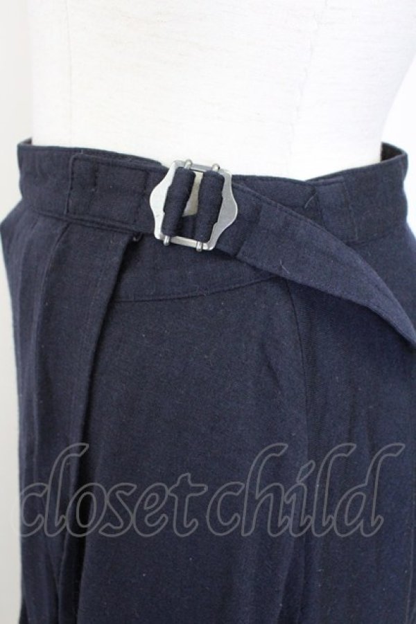 画像3: Jane Marple Dans Le Salon / サイドベルト巻きスカート  黒 T-25-10-30-041-JM-SK-SA-ZI (3)