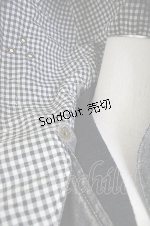 画像4: PINK HOUSE / ワッペンデニムブルゾン  黒デニム T-25-10-30-043-LO-JA-SA-ZI (4)