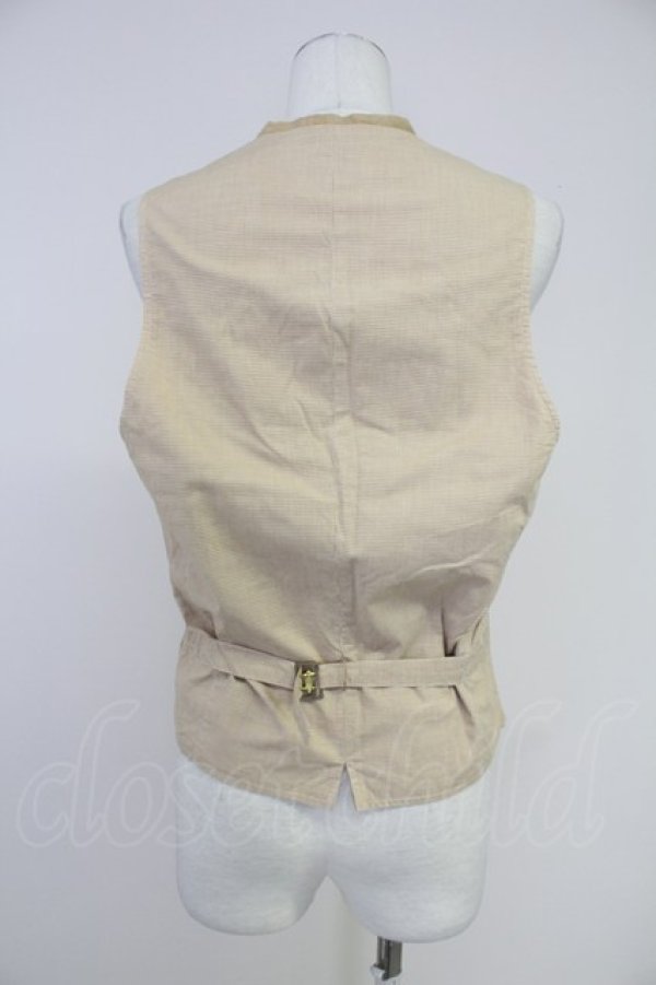 画像2: PINK HOUSE / ロゴ刺繍ベスト  ブラウン T-25-10-30-007-LO-TO-SA-ZI (2)