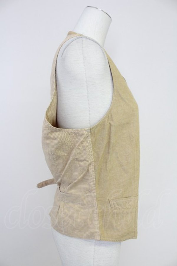 画像3: PINK HOUSE / ロゴ刺繍ベスト  ブラウン T-25-10-30-007-LO-TO-SA-ZI (3)