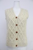 画像1: PINK HOUSE / ニットベスト  アイボリー T-25-10-30-011-LO-TO-SA-ZI (1)