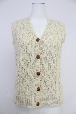 画像: PINK HOUSE / ニットベスト  アイボリー T-25-10-30-011-LO-TO-SA-ZT