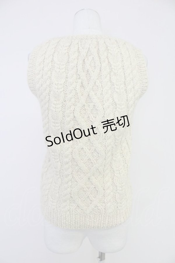 画像2: PINK HOUSE / ニットベスト  アイボリー T-25-10-30-011-LO-TO-SA-ZI (2)