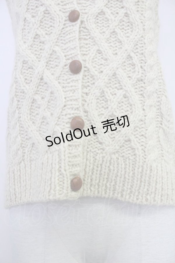 画像4: PINK HOUSE / ニットベスト  アイボリー T-25-10-30-011-LO-TO-SA-ZI (4)