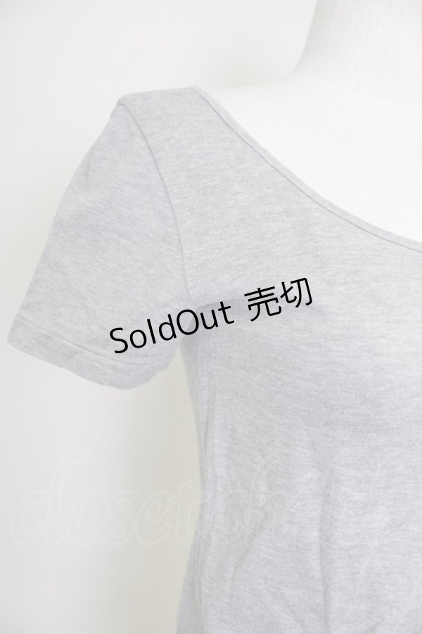 画像3: PINK HOUSE / シンプル半袖カットソー  グレー T-25-10-30-012-LO-TO-SA-ZI (3)