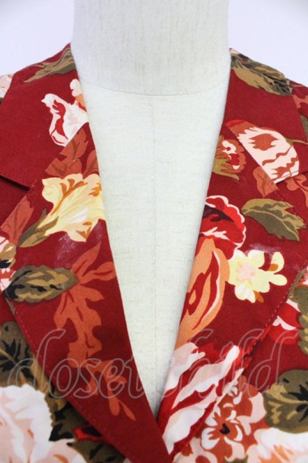 画像3: INGEBORG / 花柄ベスト  赤 T-25-10-30-015-LO-TO-SA-ZI (3)