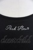 画像3: PINK HOUSE / ロゴプリント半袖カットソー L 黒Ｘ白 T-25-10-30-017-LO-TO-SA-ZI (3)
