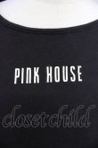 画像3: PINK HOUSE / ロゴプリントカットソー L 黒Ｘ白 T-25-10-30-020-LO-TO-SA-ZI (3)