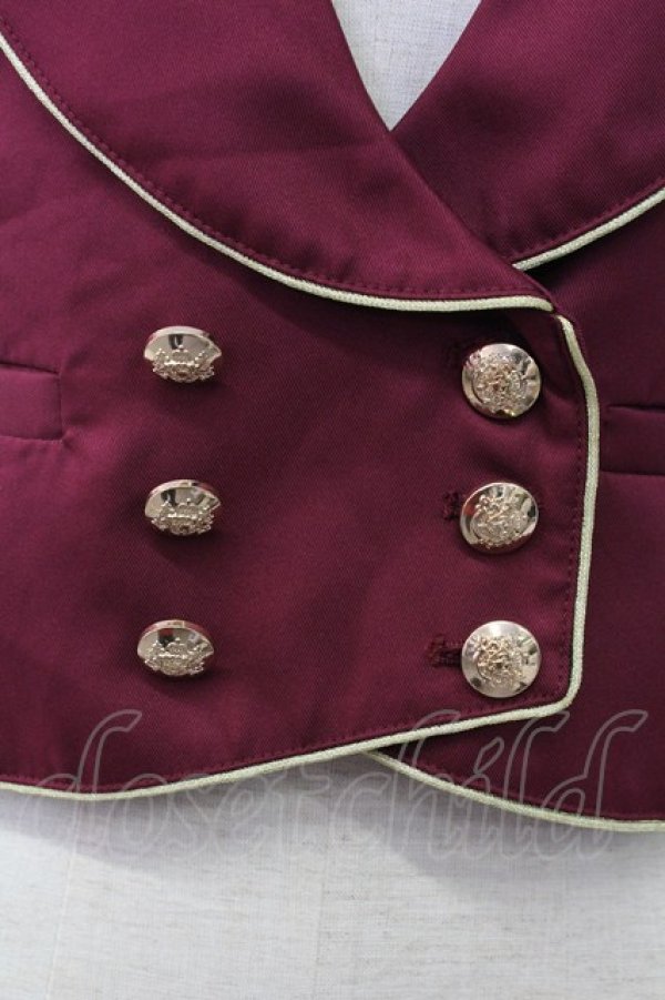 画像4: Amavel / Royal Princeの勲章ベスト  ボルドーＸ黒 T-25-11-06-023-CA-JA-SA-ZT (4)