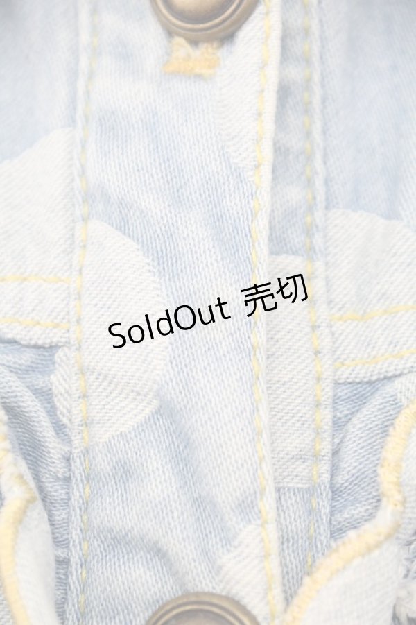 画像4: Emily Temple cute / ドットデニムジャケット  サックス T-25-11-06-026-ET-JA-SA-ZI (4)