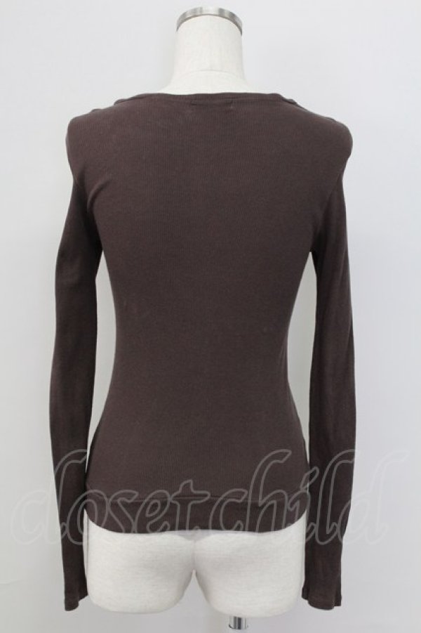 画像2: Emily Temple cute / キャサリンカーディガン  ブラウン T-25-11-06-027-ET-TO-SA-ZI (2)