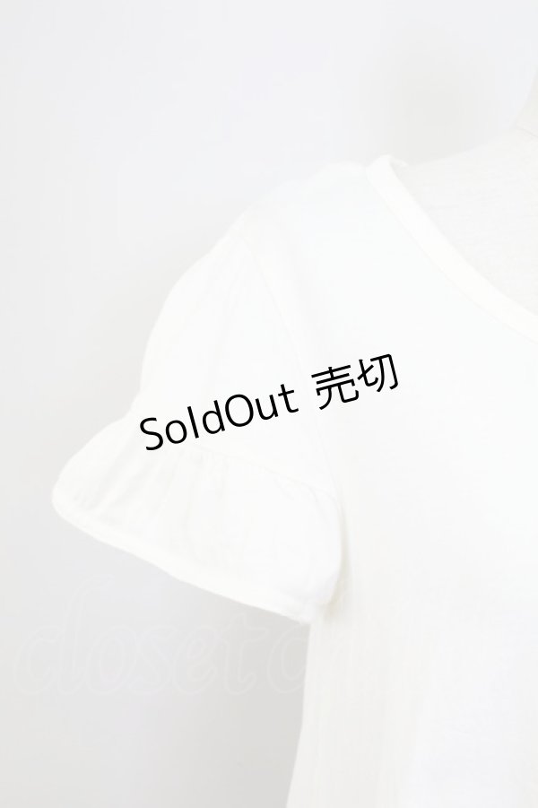 画像4: Emily Temple cute / 3つリボンプリント半袖カットソー  アイボリー T-25-11-06-005-ET-TO-SA-ZT (4)