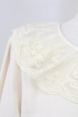 画像3: m petit by misako / MSKデシンレースエリブラウス L アイボリー T-25-11-06-006-LO-BL-SA-ZI (3)