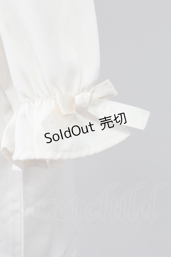 画像4: m petit by misako / MSKデシンレースエリブラウス L アイボリー T-25-11-06-006-LO-BL-SA-ZI (4)