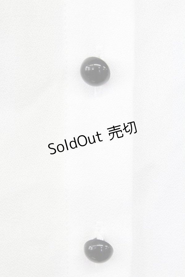 画像5: MA*RS / クロスZIP半袖ブラウス  白Ｘ黒 T-25-11-06-007-EL-BL-SA-ZT (5)