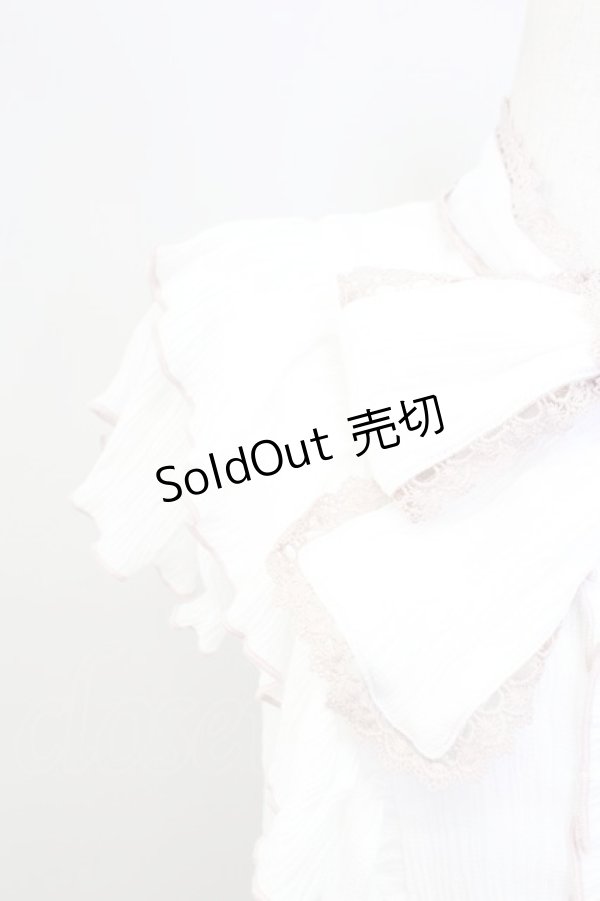 画像4: Rojita / 2Wayラッフルルシアーブラウス  白Ｘピンク T-25-11-06-008-LO-BL-SA-ZT (4)