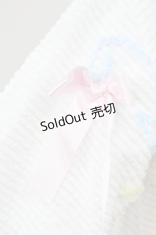 画像4: Nile Perch / カルーセルデザインうさぎ刺繍襟トップス  白ＸピンクＸ青 T-25-11-06-009-LO-TO-SA-ZT (4)